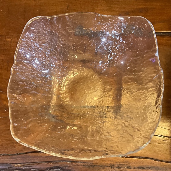 Unique Hand Blown Glass Serving Bowl - Picture 4 of 9